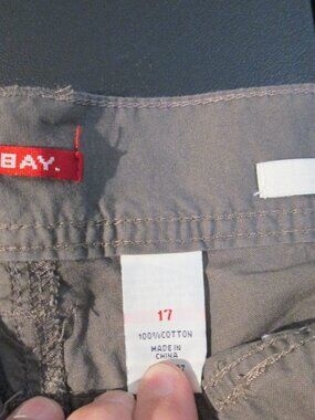Juniors sz 17 brown dressy short Union Bay Boy Fit